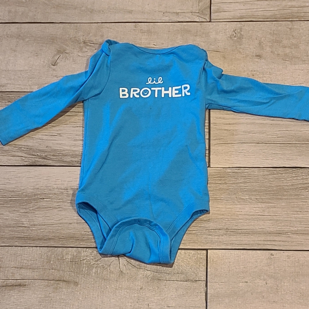 🦔Cat and Jack Lil Brother onesie 18m☀️